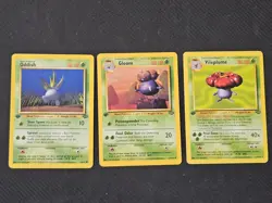 Pokemon Card 1st Edition Jungle 3 Pack Oddish/Gloom/Vileplume 1999 NM Non Holo - Image 1
