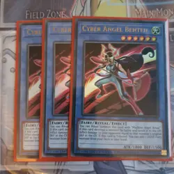 YuGiOh TCG Cyber Angel Benten LART-EN049 Lost Art Promotional card UNSEALED x3 - Image 1
