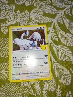 Pokemon Lugia 022/025 HOLO RARE Celebrations Pokemon TCG Card NM - Image 1