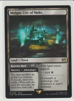 Midgar, City of Mako - Rare MtG Card FIN 286 - Image 1