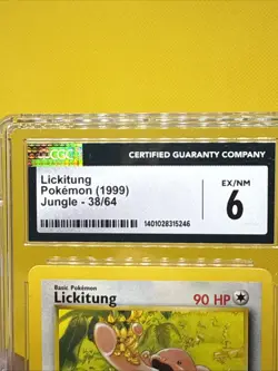1999 Pokemon Vintage Jungle Lickitung #38 - CGC 6 Ex/NM - Image 2