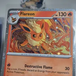 x1 Flareon SVP 167 Black Star Promo Prismatic Evolutions Pokemon Card NM - Image 1