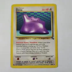 Ditto #18/62 - Unlimited Rare - Pokemon TCG - Fossil - LP - Image 1
