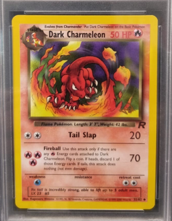 2001 Pokemon Team Rocket Promo Dark Charmeleon "Gold W Stamp" Kraft MINT PSA 9 - Image 2