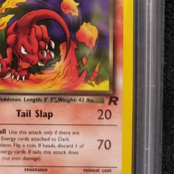 2001 Pokemon Team Rocket Promo Dark Charmeleon "Gold W Stamp" Kraft MINT PSA 9 - Image 4