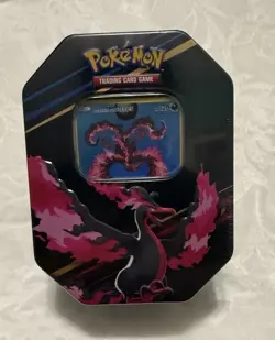 Pokemon Crown Zenith Tin - Galarian Moltres - New/Factory Sealed - Image 1