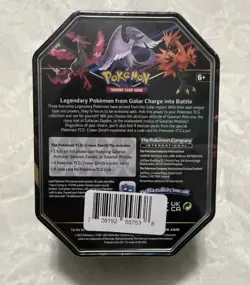 Pokemon Crown Zenith Tin - Galarian Moltres - New/Factory Sealed - Image 4