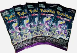 Pokemon TCG SCARLET & VIOLET EX Korean, 5 factory sealed booster packs. - Image 1