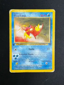 Pokemon Magikarp 47/82 Team Rocket Prima Edizione Wizards ITA Carte Vintage - Image 1