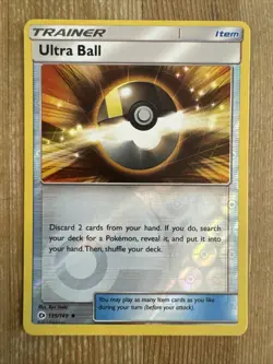Pokemon TCG Ultra Ball Sun & Moon 135/149 Reverse Holo Uncommon NM - Image 1