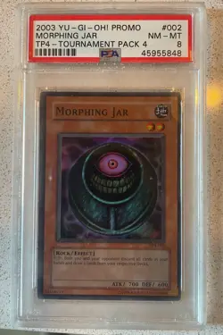 YuGiOh Morphing Jar TP4-002 Tournament Pack Super Rare PSA 8 - NM-Mint - Image 2