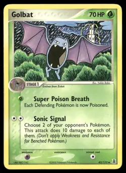 2005 EX Delta Species Set Pokemon Card 043 Golbat HP - Image 1