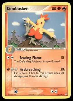 2006 EX Crystal Guardians set Pokemon card 031 Combusken HP - Image 1