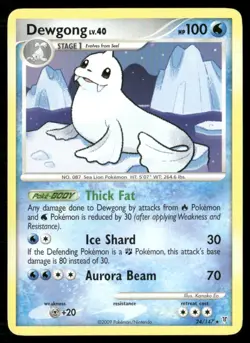 2009 Platinum - Supreme Victors Set Pokemon Card 024 Dewgong LP - Image 1