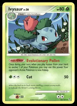 2009 Platinum - Supreme Victors Set Pokemon Card 062 Ivysaur LP - Image 1