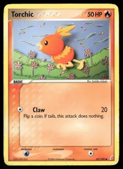 2006 EX Crystal Guardians set Pokemon card 065 Torchic HP - Image 1