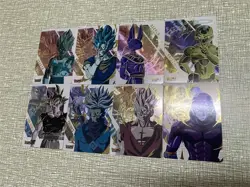 8×Dragon Ball Doujin Card Golden Series Goddess Stroy Waifu Custom Holo Foil - Image 1