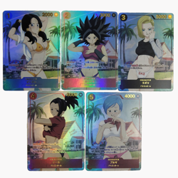 5×Dragon Ball Doujin Card Bikini Series Goddess Story Waifu Custom Holo Foil - Image 1