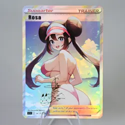 Rosa Bikini Doujin Card Trainer Bikini Series Goddess Story Waifu ACG Custom DIY - Image 1