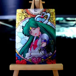 10×Sailor Moon Doujin Card Goddess Story ACG Waifu Custom Anime Holo Foil Card - Image 2