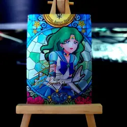 10×Sailor Moon Doujin Card Goddess Story ACG Waifu Custom Anime Holo Foil Card - Image 3