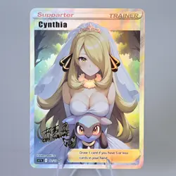 Cynthia Doujin Card Trainer Wedding Series Goddess Story Waifu Custom DIY - Image 1