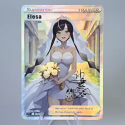 Elesa Doujin Card Trainer Wedding Series Goddess Story Waifu Custom DIY - Image 1