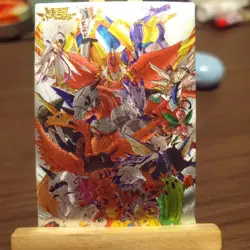 9×Digimon Doujin Card Series A Goddess Stroy Waifu Custom Holo Foil DIY - Image 2
