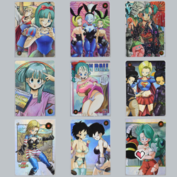 20×Dragon Ball Doujin Card Android 18 Bulma Chichi Launch Videl Mai Custom DIY - Image 1