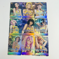 9×One Piece Dragon Ball ACG Waifu Cos Lakers Doujin Cards Sexy Custom Anime Holo - Image 1