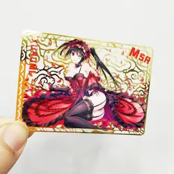 Tokisaki Kurumi Metal Doujin Card Date A Live 9 Goddess Stroy Waifu Custom DIY - Image 1