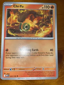 Pokemon TCG Chi-Yu Card Mega Evolutions MEG 031/132 2025 NM - Image 1