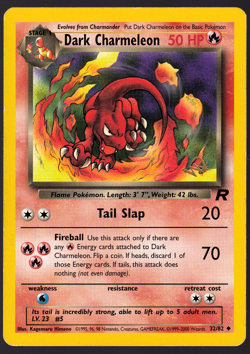Dark Charmeleon W Gold Stamp Wizards Promo 32/82 Rocket 2000 Pokemon TCG Card LP - Image 1