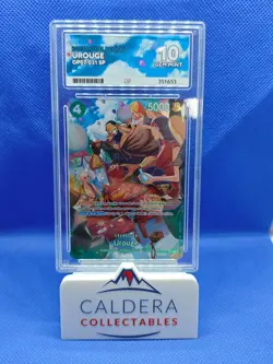 One Piece Card Game Urouge OP07-021 SP Alt Art English ACE 10 GEM MINT - Image 1