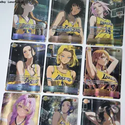9×One Piece Cos Lakers Dragon Ball ACG Waifu Doujin Cards Sexy Custom Gauzeflash - Image 2