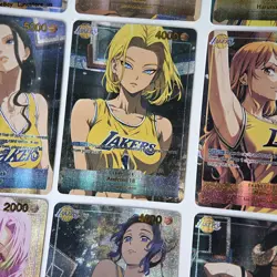 9×One Piece Cos Lakers Dragon Ball ACG Waifu Doujin Cards Sexy Custom Gauzeflash - Image 4