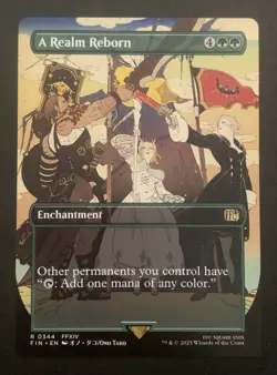 A Realm Reborn - R 0344 Borderless - MTG - Final Fantasy - Image 1
