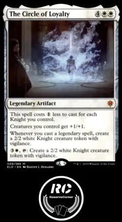 The Circle Of Loyalty MTG NM ELD Rare Legendary Artifact Fast Tracked Shipping - Image 1