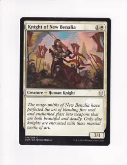 2018 VINTAGE MAGIC THE GATHERING MTG KNIGHT OF NEW BENALIA (#1) (PdC) - Image 1