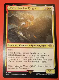 Magic the Gathering (mtg): LTR: Eowyn, Fearless Knight - Rare, Human Knight - Image 1