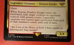 Magic the Gathering (mtg): LTR: Eowyn, Fearless Knight - Rare, Human Knight - Image 2