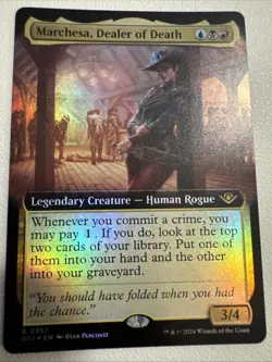 Marchesa, Dealer of Death Extended (NM Foil) OTJ-0357 Rare MTG - Image 1