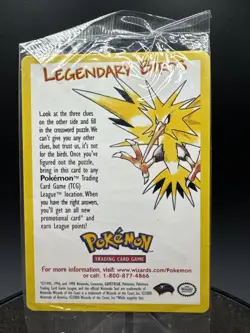 pokemon sealed legendary bird, Mint Condition Never Opened, black star promo - Image 3