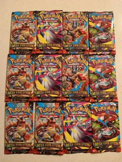Pokemon TCG Mega Evolution Booster Box Backs NEW & SEALED 12 Packs Total - Image 1