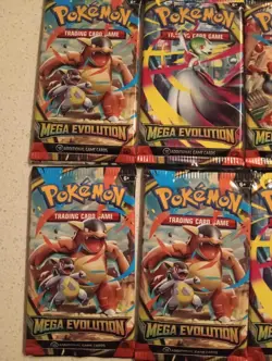 Pokemon TCG Mega Evolution Booster Box Backs NEW & SEALED 12 Packs Total - Image 2
