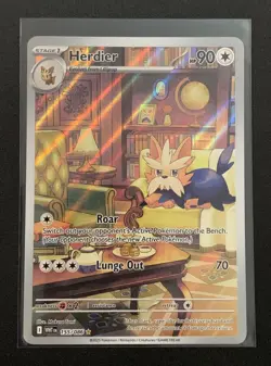 Herdier 155/086 - Illustration Rare - White Flare - Pokemon TCG - Image 1