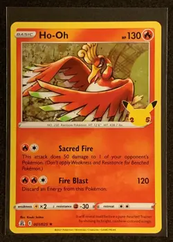 Ho-Oh | 001/025 | Holo Rare | Pokemon Celebrations 25th Anniversary - Image 1
