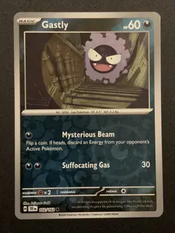 Gastly - 102/162 - Reverse Holo Common - SV5: Temporal Forces - Pokemon TCG - Image 1