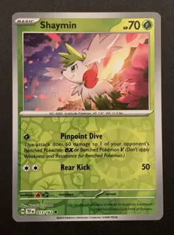 Shaymin - 013/162 - Reverse Holo Uncommon - SV5: Temporal Forces - Pokemon TCG - Image 1