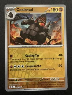Coalossal - 095/162 - Reverse Holo Uncommon - SV5: Temporal Forces - Pokemon TCG - Image 1